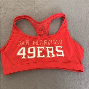 VS Pink NFL San Francisco 49ers Sports bra